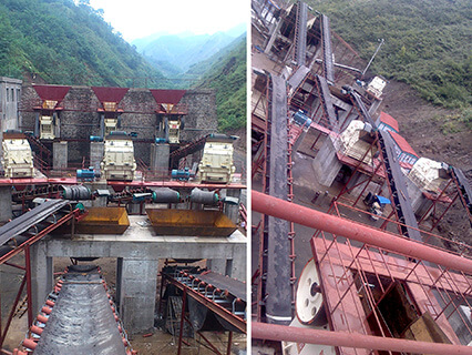 Shaanxi Baoji granite concrete material production line